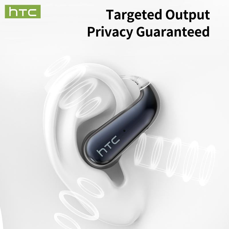 Experience Seamless Communication with HTC NE38 OWS Wireless Translation Earbuds - Real-Time Translation in 134 Languages, Bluetooth 6.0, IPX5 Waterproof, and Superior HIFI Sound for Office, Sports, and More!